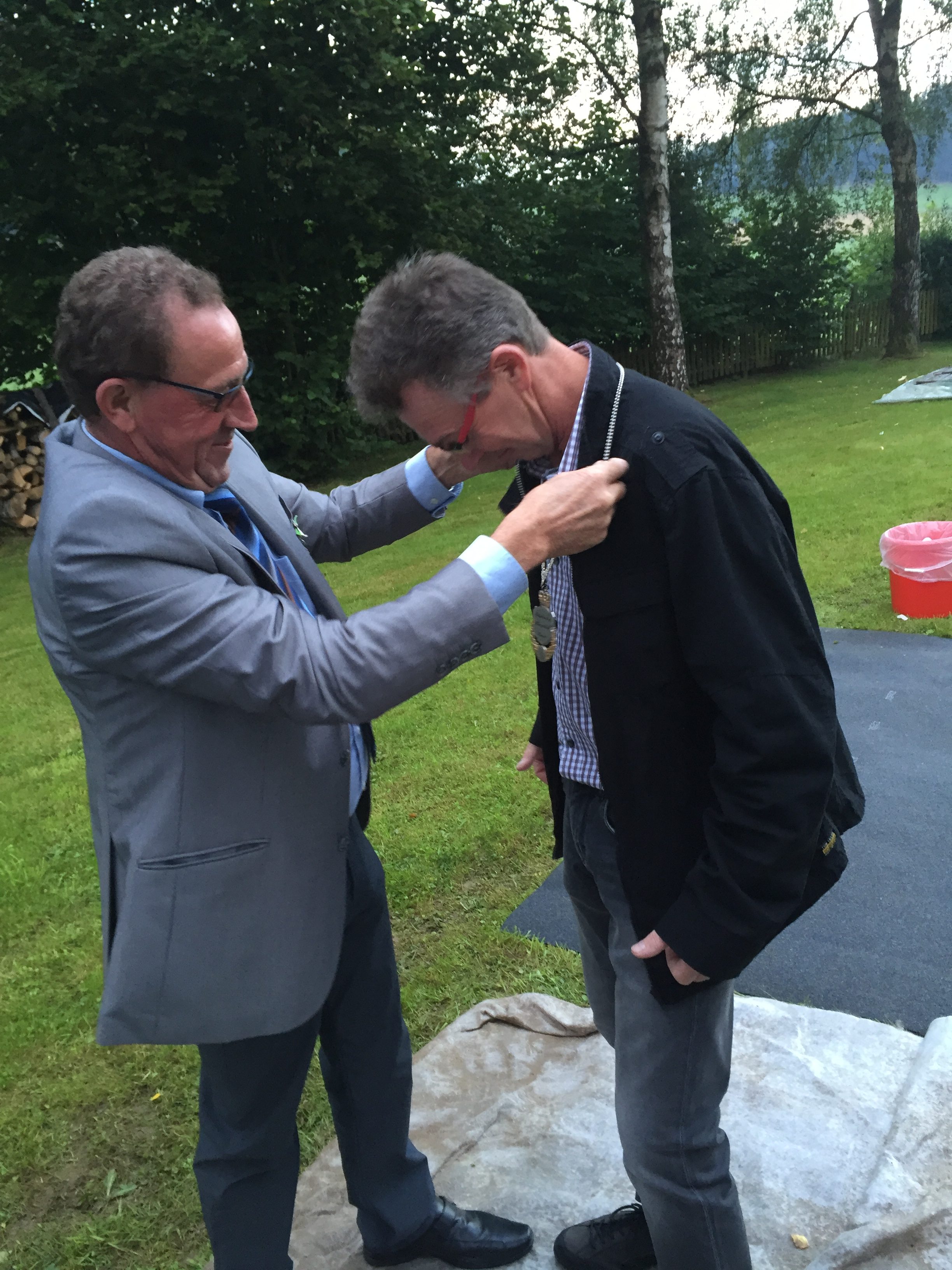 Übergabe der Kaiserkette von Gottfried Krämer an Stefan Krämer